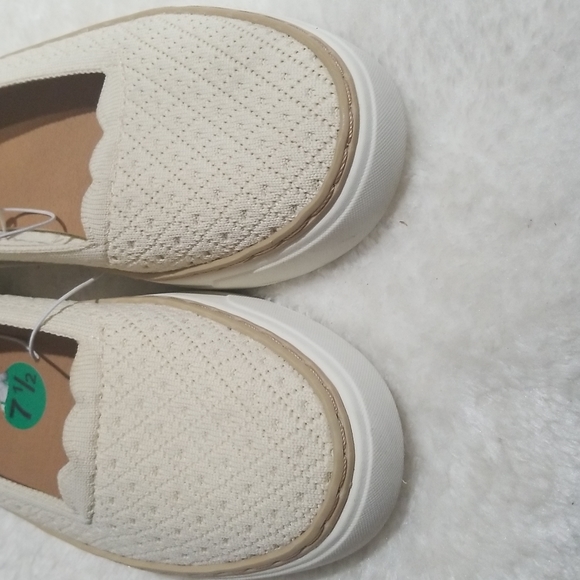 Report Dijon slip on Knit Beige Flat Women Loafer Size 7.5 - Picture 3 of 8